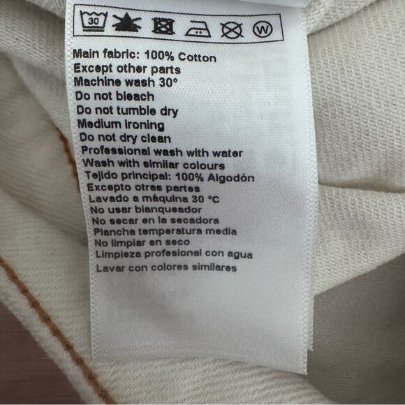 Ba&sh David Denim Shorts in Ecru size 2 - Picture 13 of 15